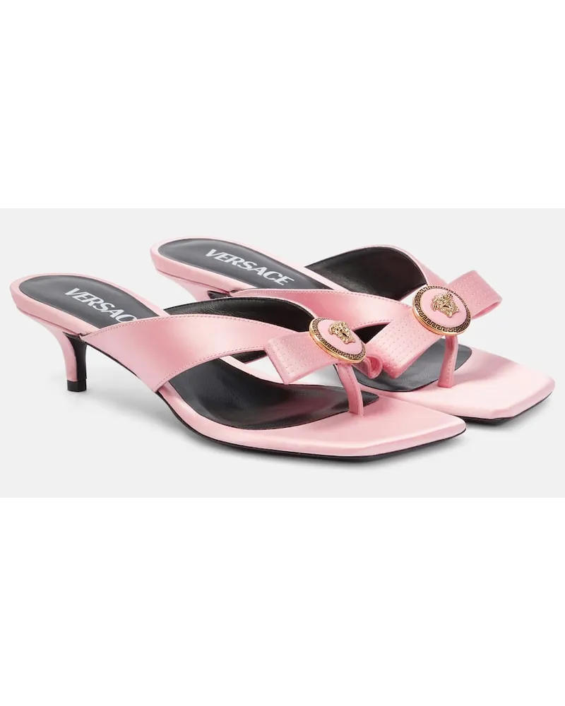 Versace Sandalen Medusa aus Satin Pink