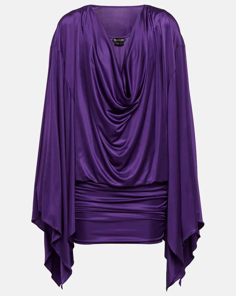 Tom Ford Minikleid aus Satin Lila