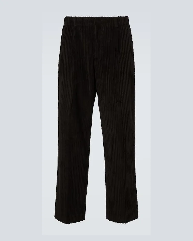 Our Legacy Chinohose Borrowed aus Baumwoll-Cord Braun