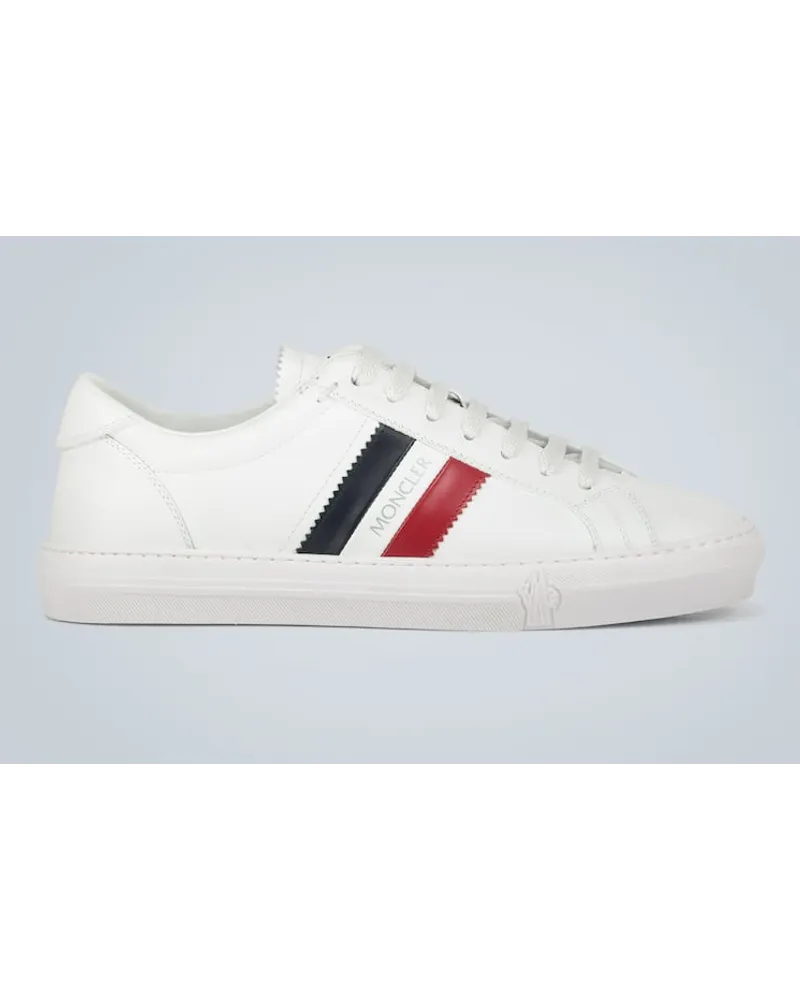 Moncler Sneakers New Monaco aus Leder Weiss