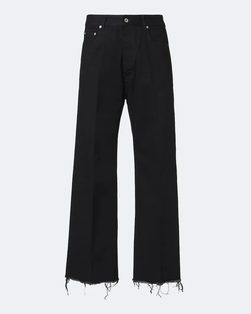 Rick Owens Distressed Jeans Geth Schwarz