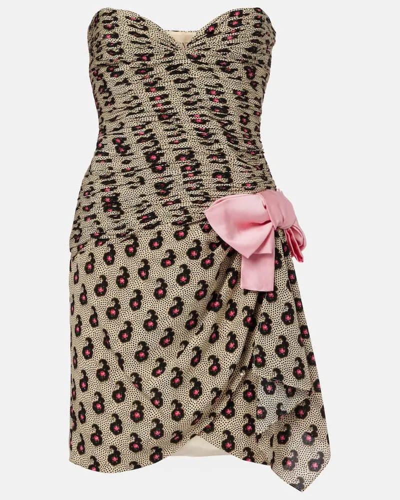 Valentino Garavani Minikleid aus Seide Multicolor