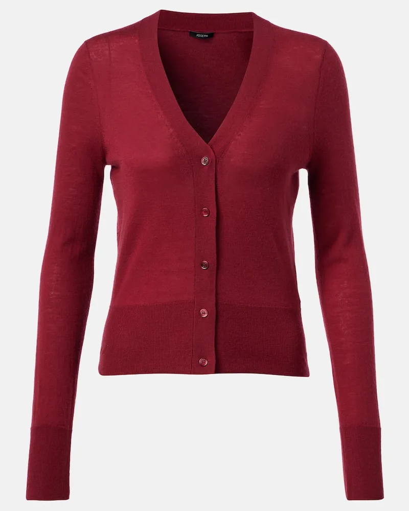 Joseph Cardigan Cashair aus Kaschmir Rot
