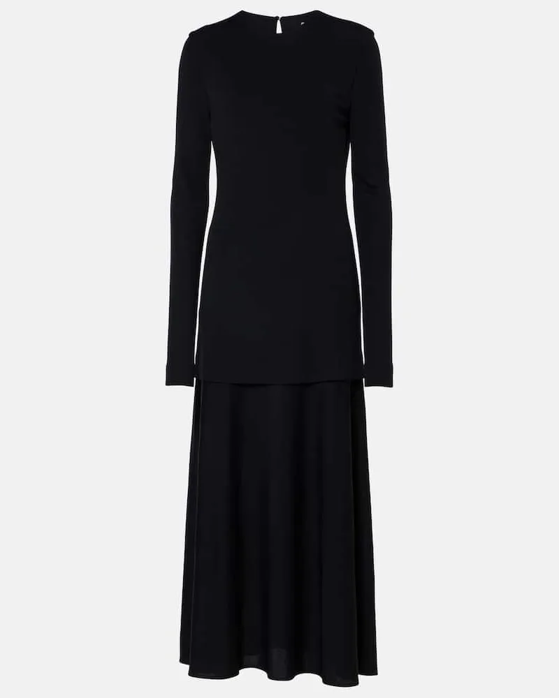 Jil Sander Maxikleid Schwarz