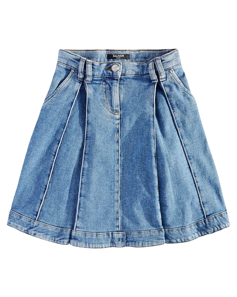 Balmain Jeansrock Blau