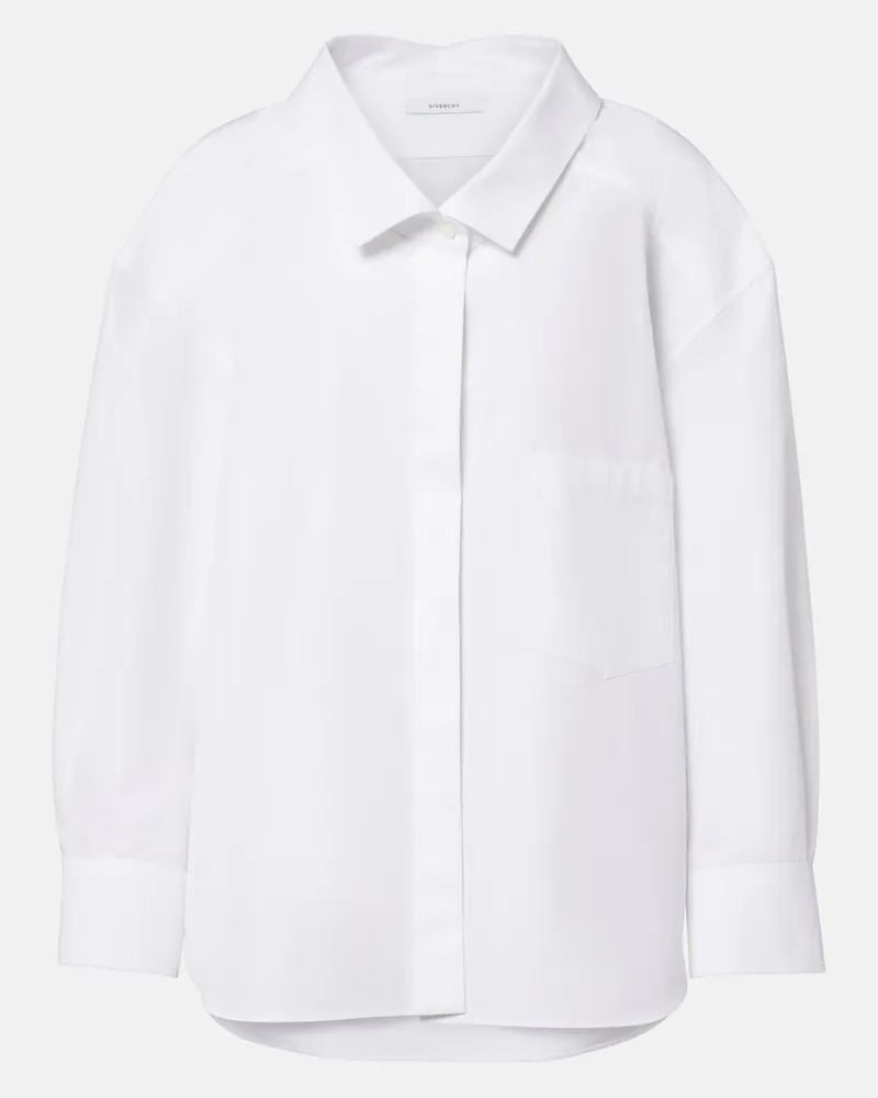 Givenchy Hemd aus Baumwollpopeline Weiß