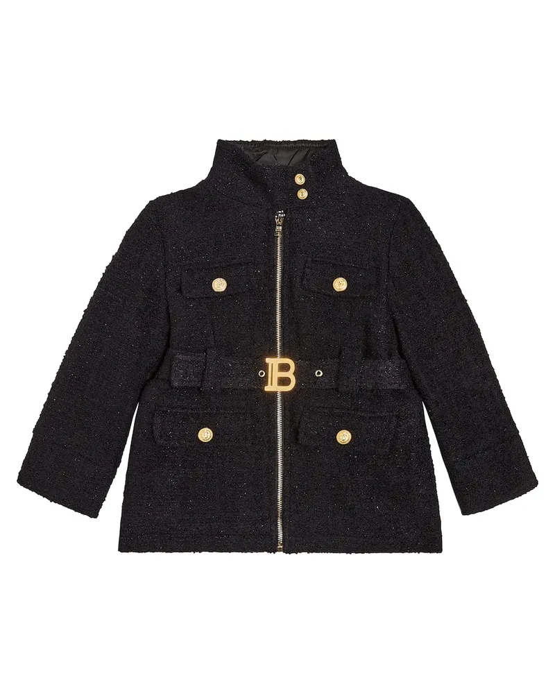 Balmain Mantel Schwarz