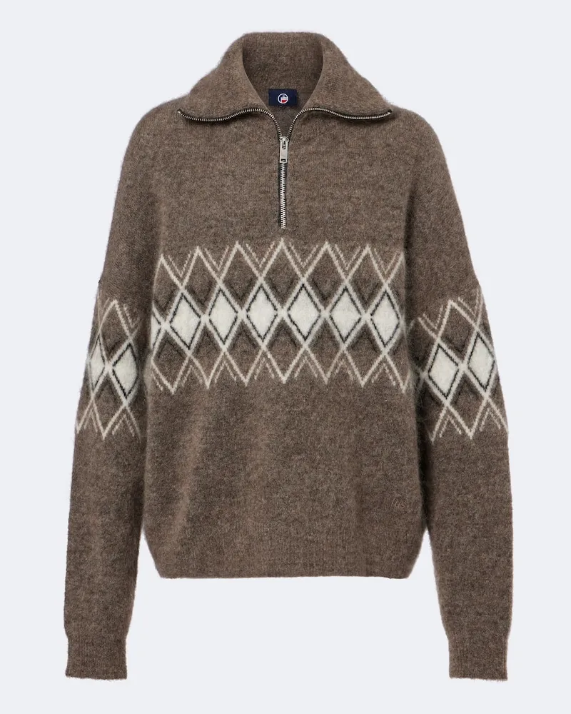 FUSALP Pullover Mireva aus einem Mohairgemisch Braun