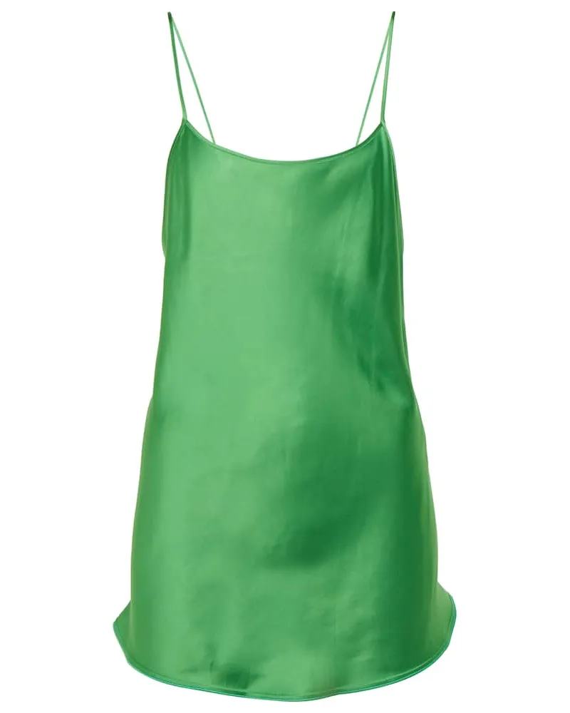 Victoria Beckham Top aus Satin Grün