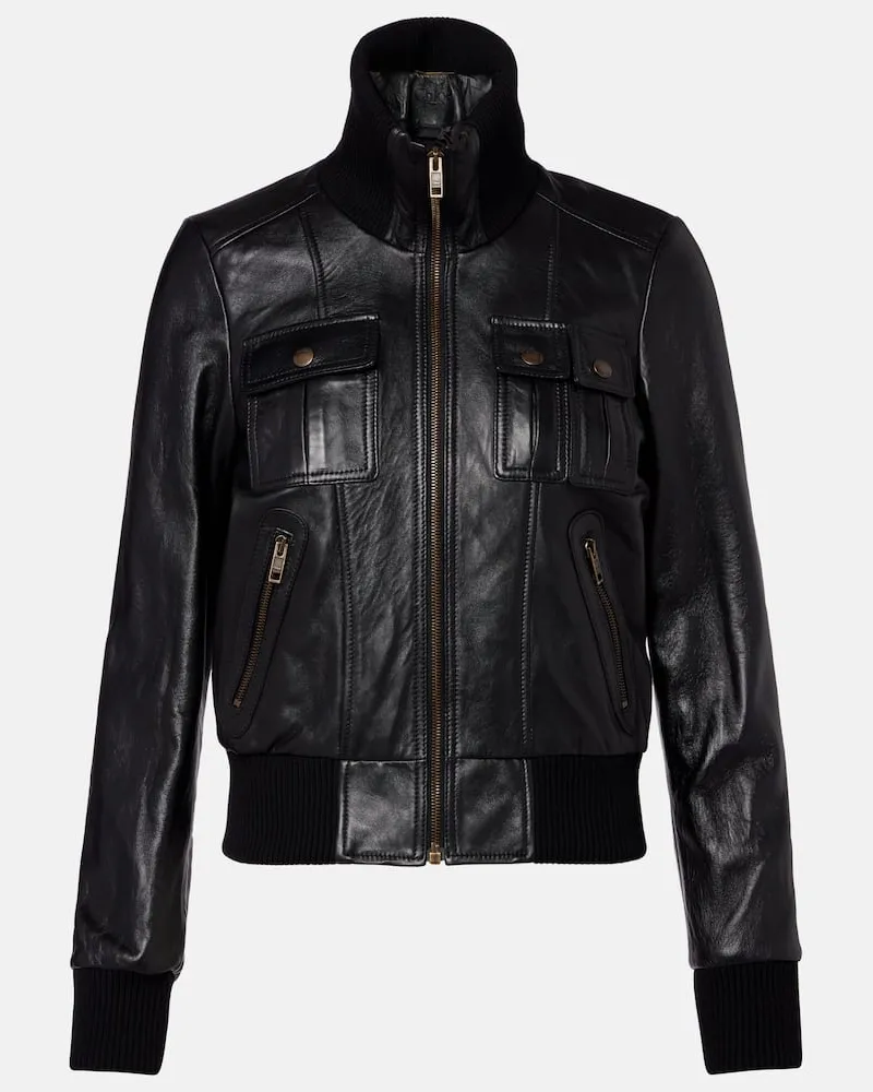 Chloé ChloÃ© Lederjacke Schwarz