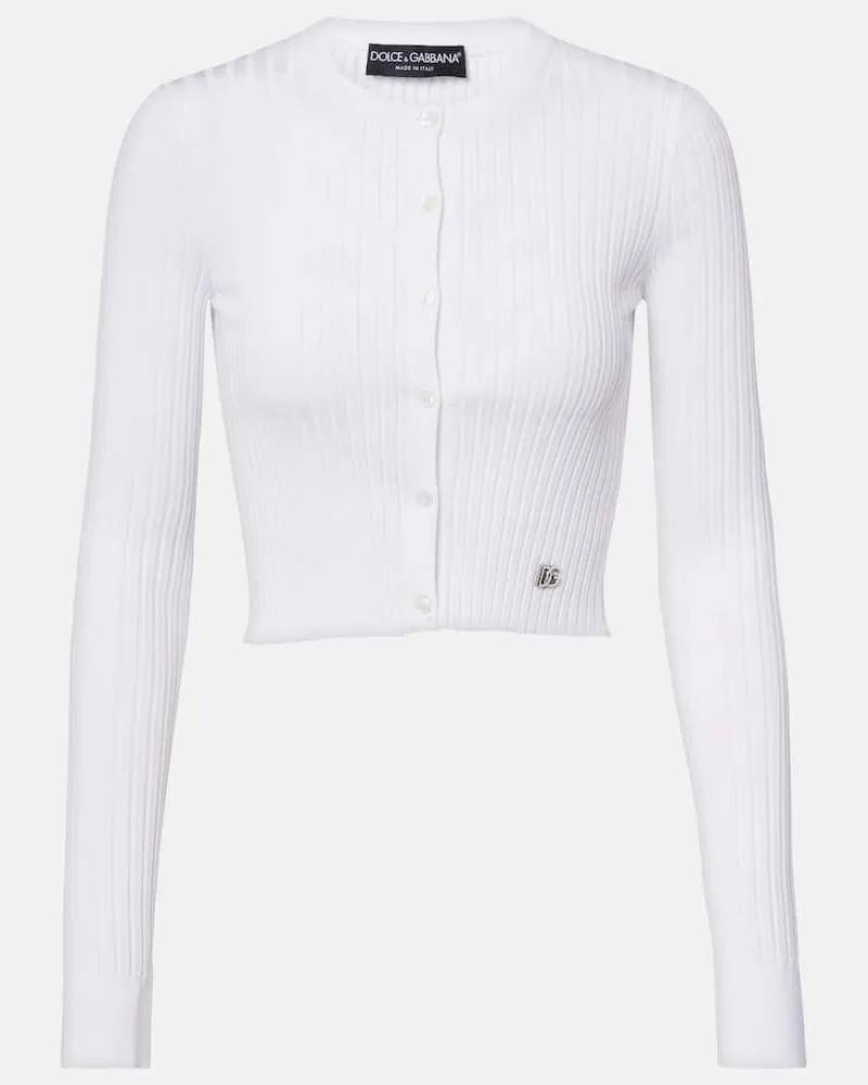 Dolce & Gabbana Verzierter Cardigan Weiß