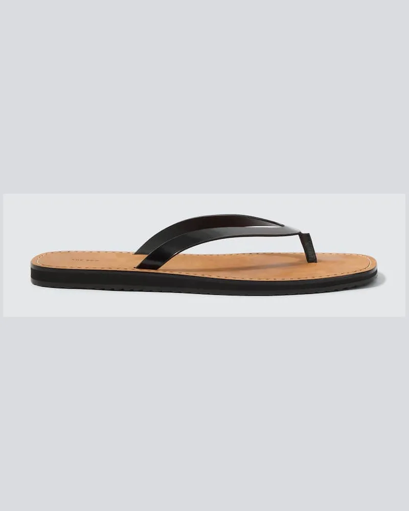 The Row Sandalen City aus Leder Schwarz
