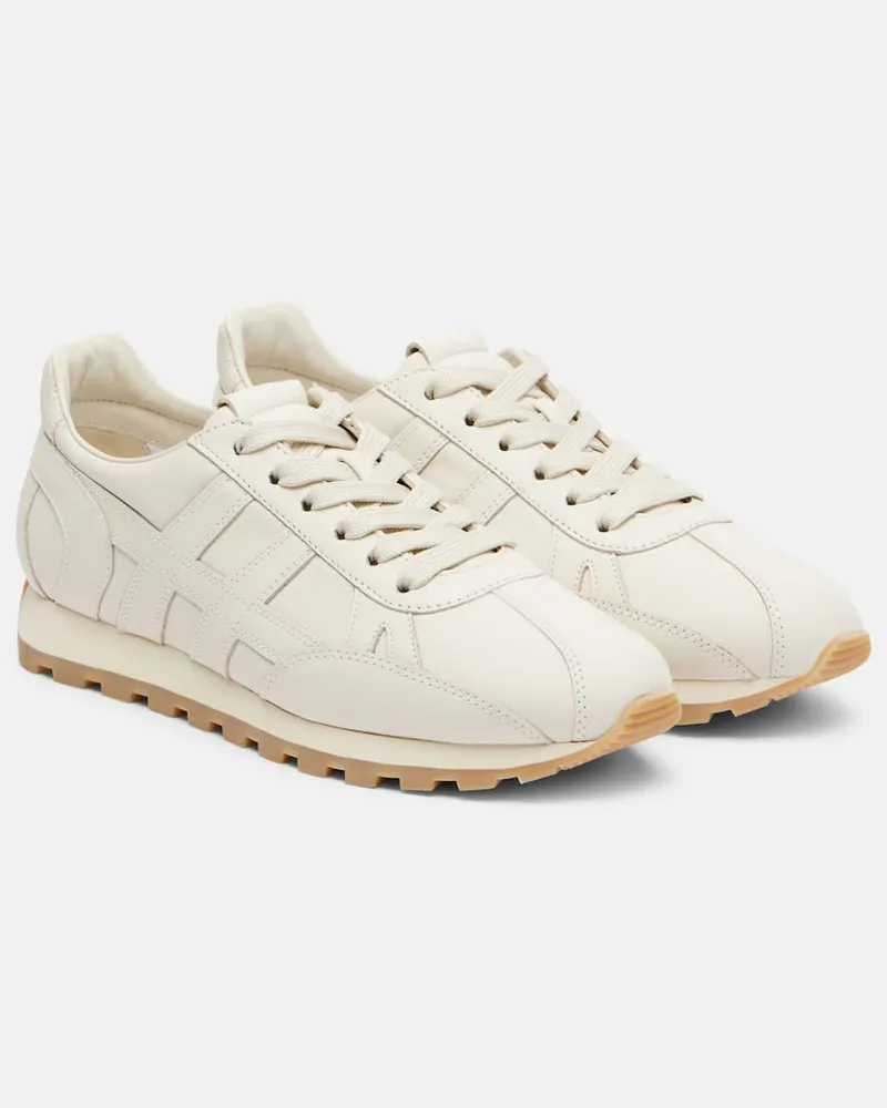 Hogan Sneakers H671 aus Veloursleder Nude