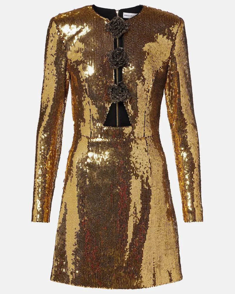 Rebecca Vallance Minikleid Gloria mit Pailletten Gold