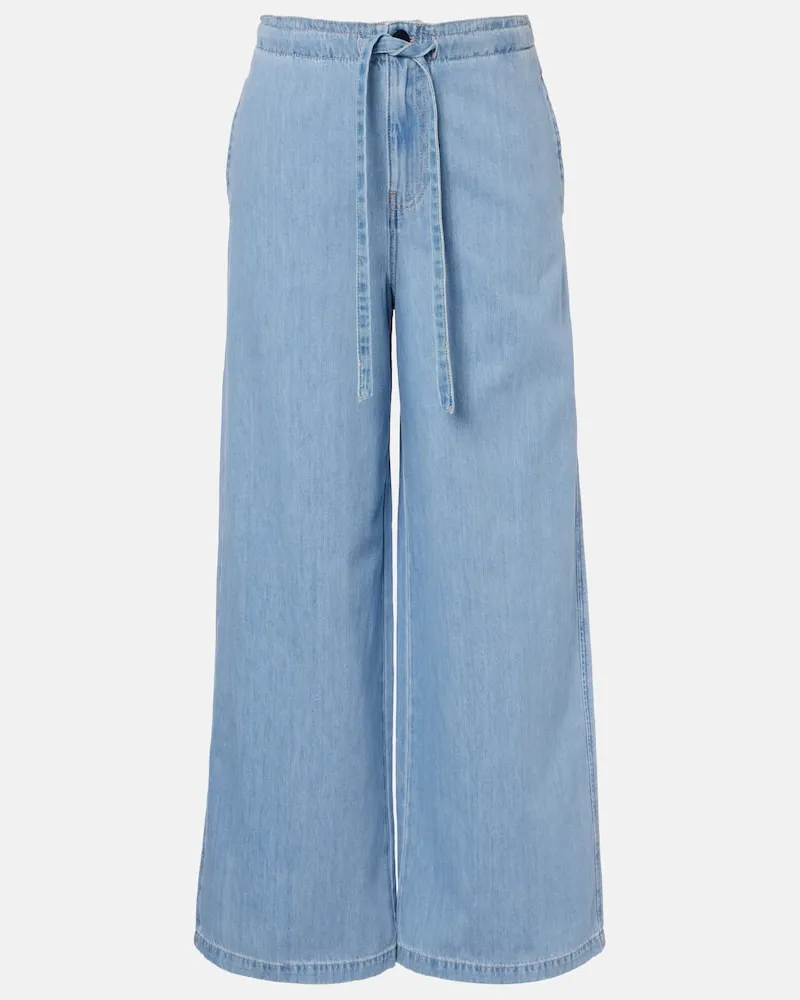 Adriano Goldschmied Wide-Leg Jeans Cali Blau