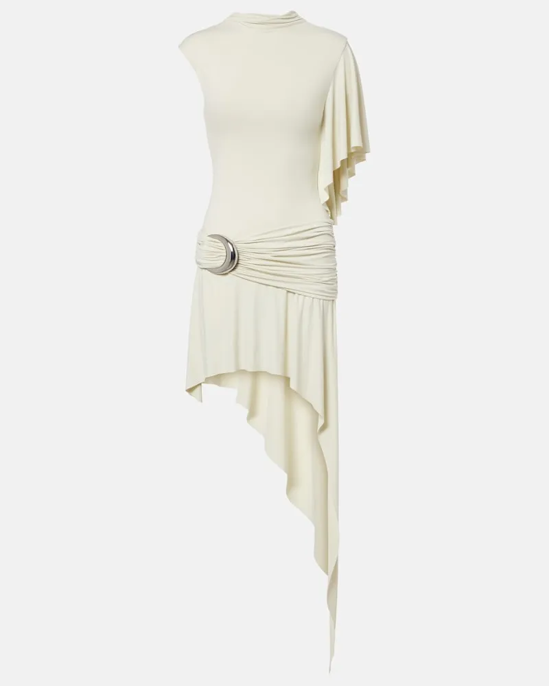 De La Vali Verziertes Minikleid Titan aus Jersey Grün