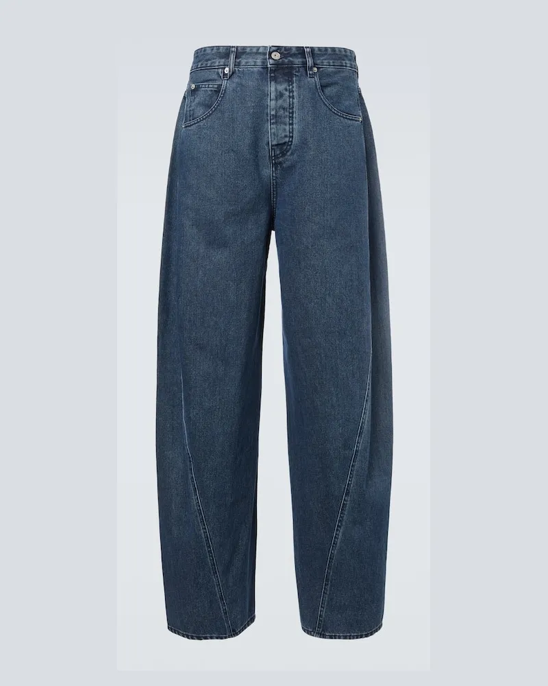 Jacquemus Barrel Jeans Espiral De-Nîmes Blau