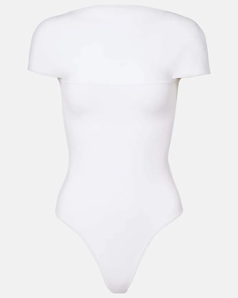 KHAITE Body Basile aus Jersey Weiß