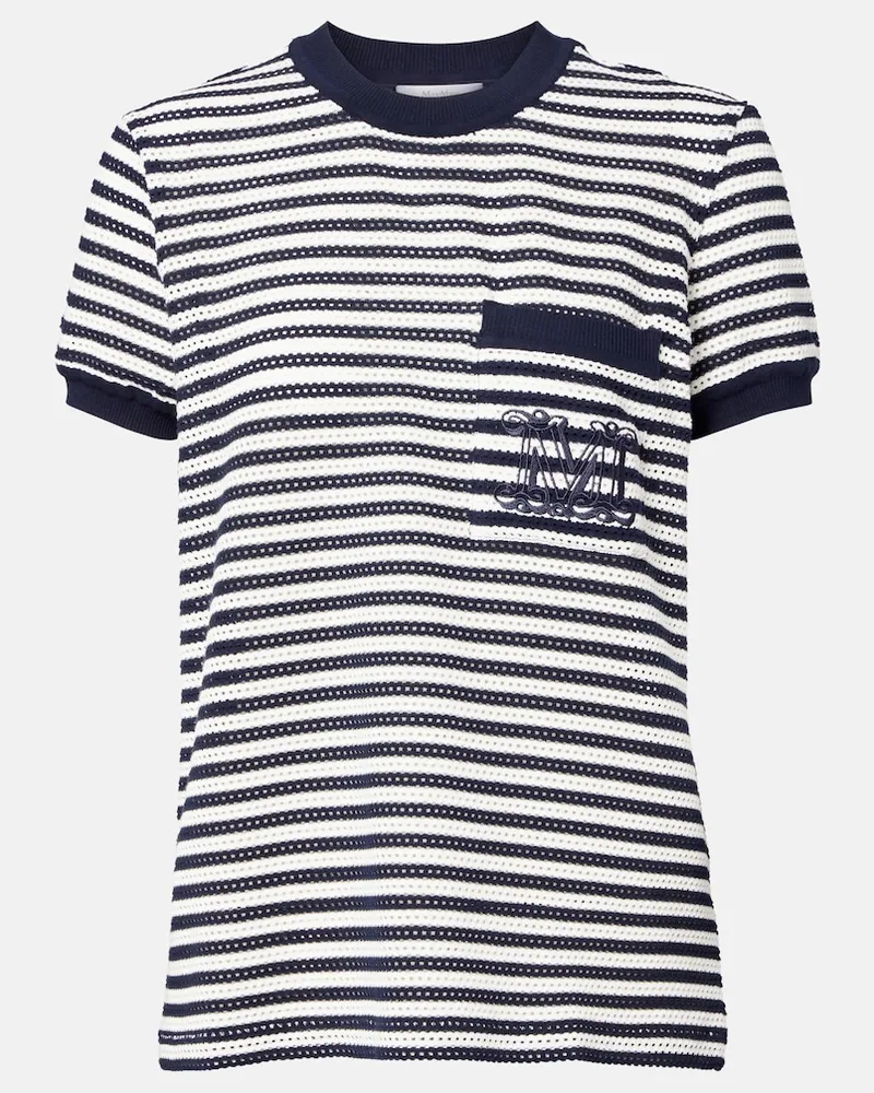 Max Mara T-Shirt aus Jersey Weiß
