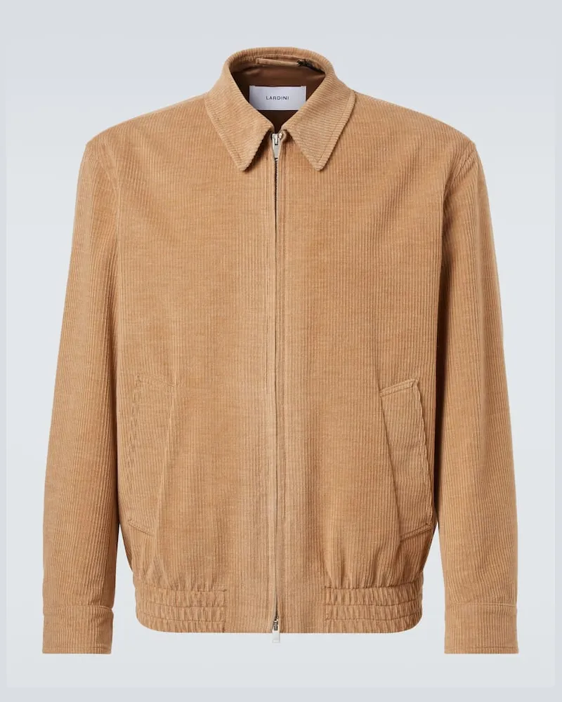 LARDINI Jacke aus Cord Braun
