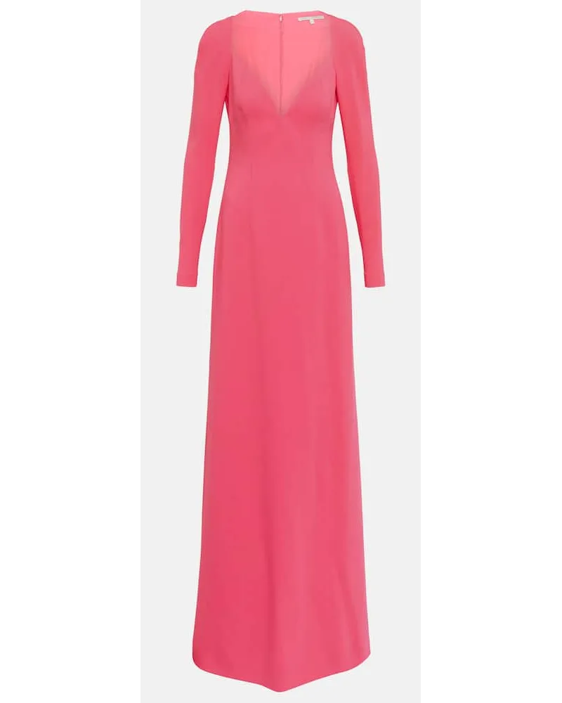 Stella McCartney Robe aus Crêpe Pink
