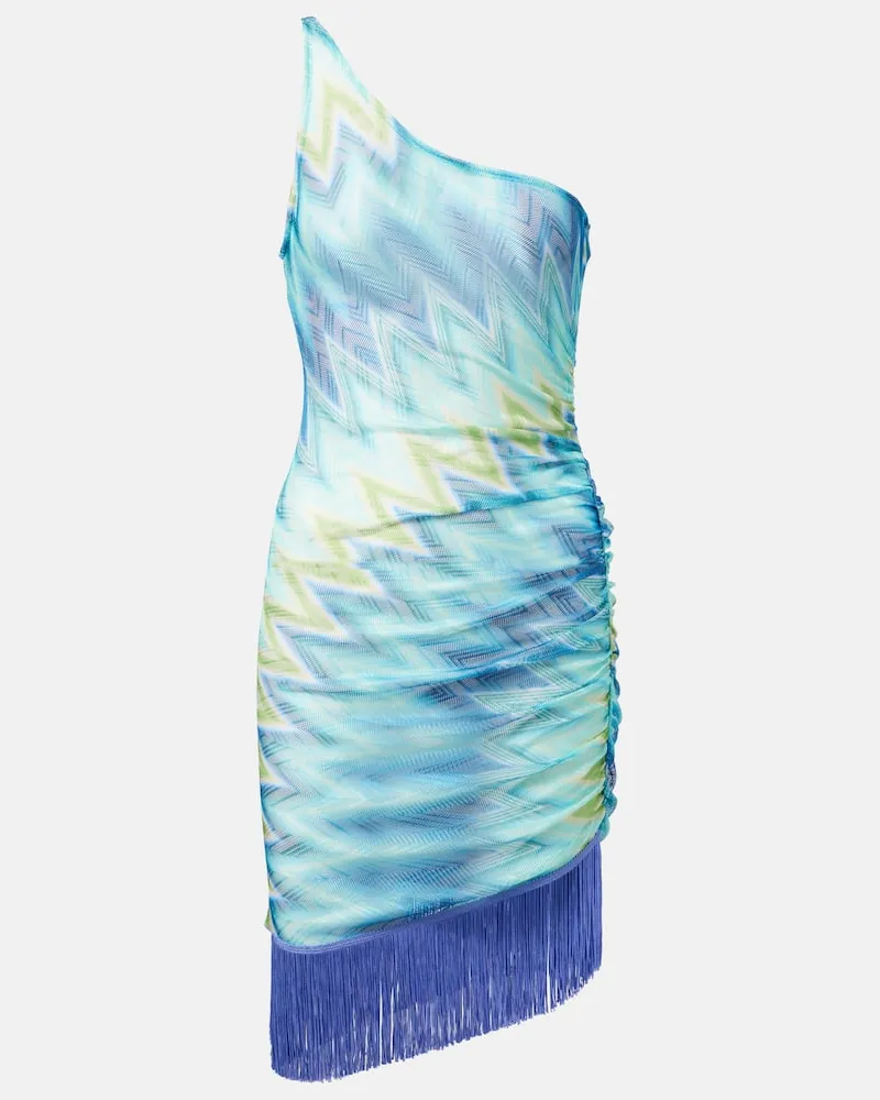 Missoni Minikleid aus Häkelstrick Multicolor
