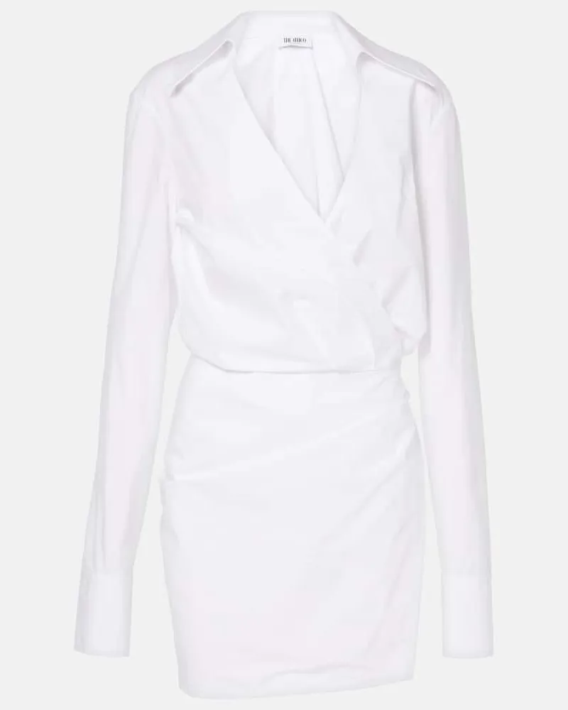 ATTICO Minikleid aus Baumwolle Weiß