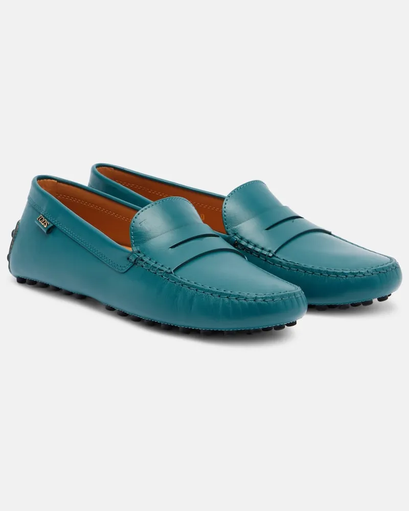 TOD'S Mokassins Gommino aus Leder Blau
