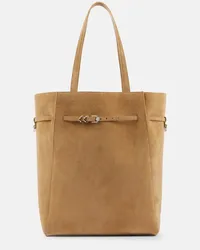 Givenchy Tote Voyou Medium aus Veloursleder Beige