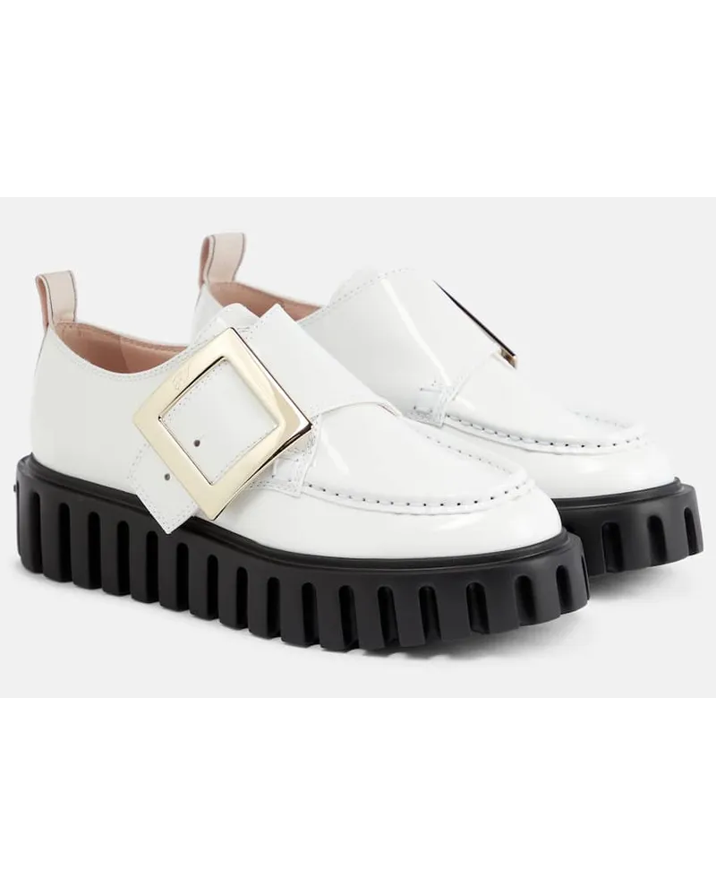 Roger Vivier Plateau-Loafers Viv' Go-Thick Weiss