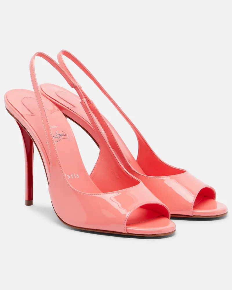 Christian Louboutin Slingback-Sandalen Miss Z aus Lackleder Rosa