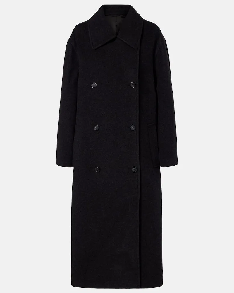 Totême Mantel Shield aus einem Wollgemisch Grau