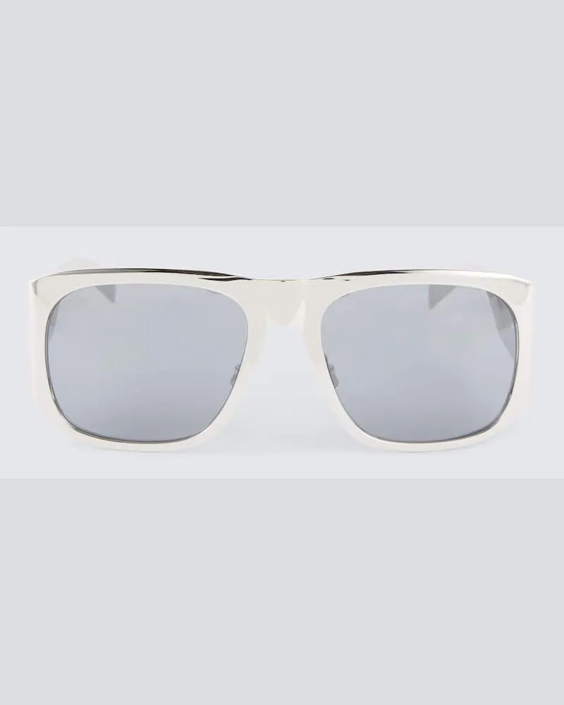 Saint Laurent Eckige Sonnenbrille SL 636 Silber
