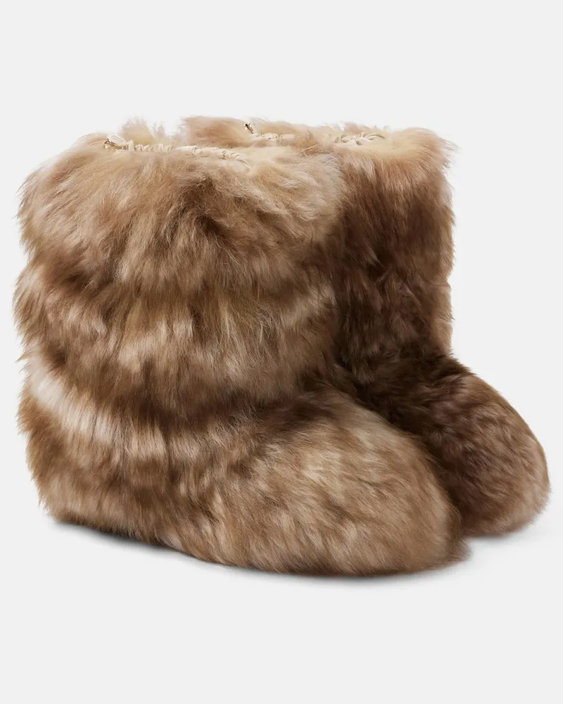 Bogner Schneestiefel Les Arcs aus Shearling Braun