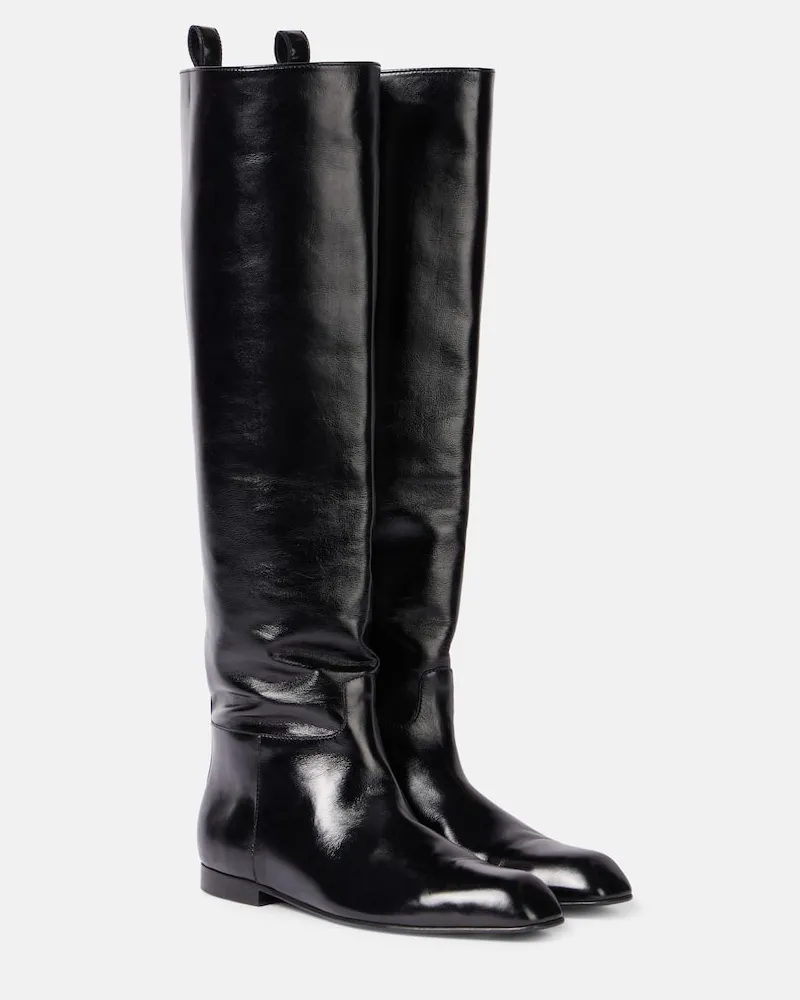 KHAITE Stiefel Colt aus Leder Schwarz