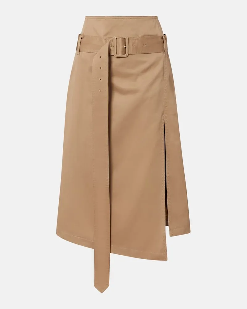 Acne Studios Midirock Innara aus Baumwoll-Twill Beige