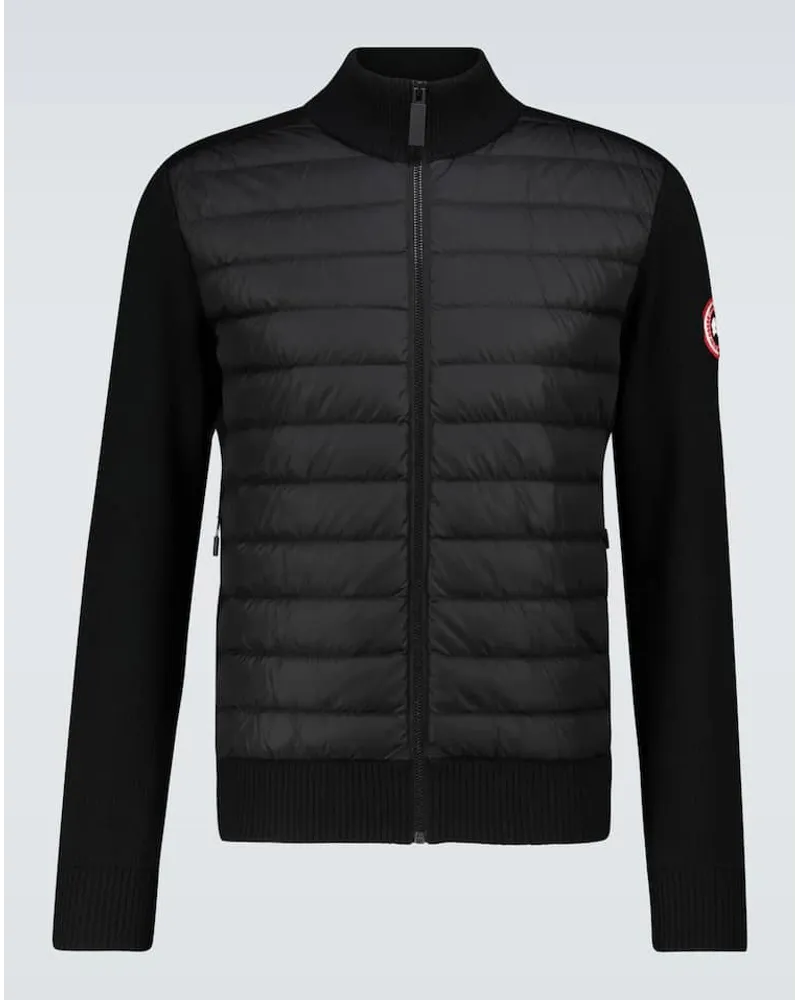 Canada Goose Daunenjacke HyBridge aus Wolle Schwarz