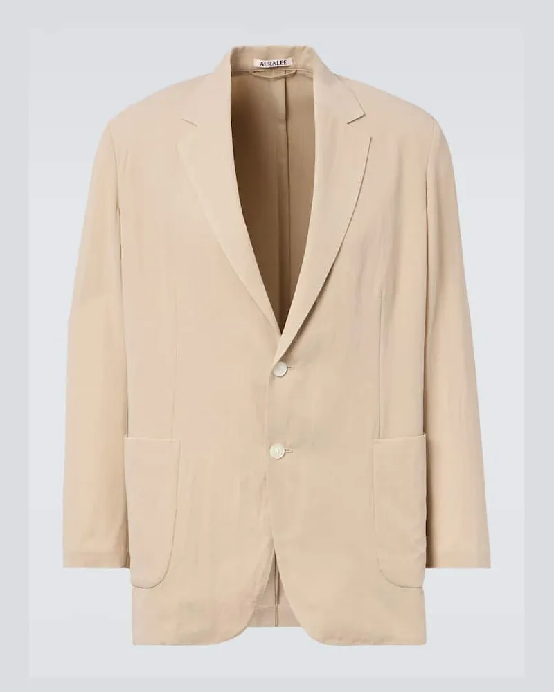AURALEE Blazer aus Gabardine Beige