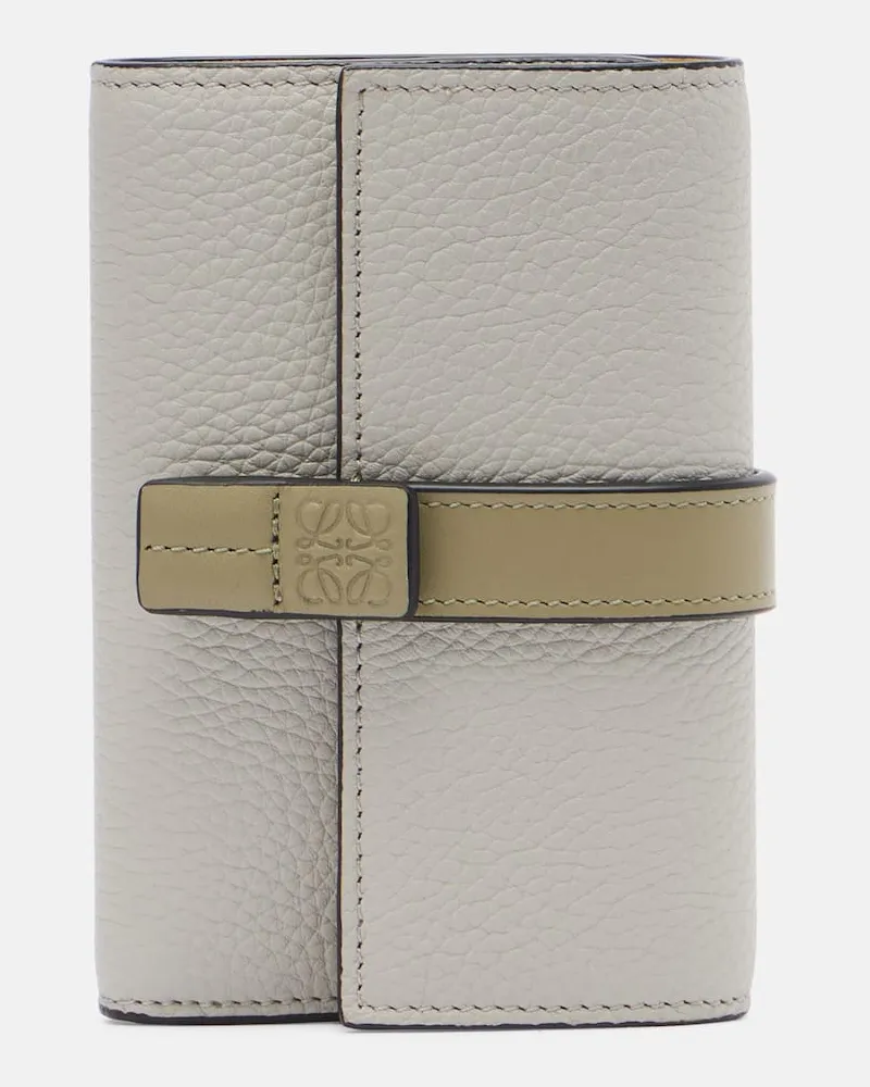 Loewe Portemonnaie aus Leder Grau