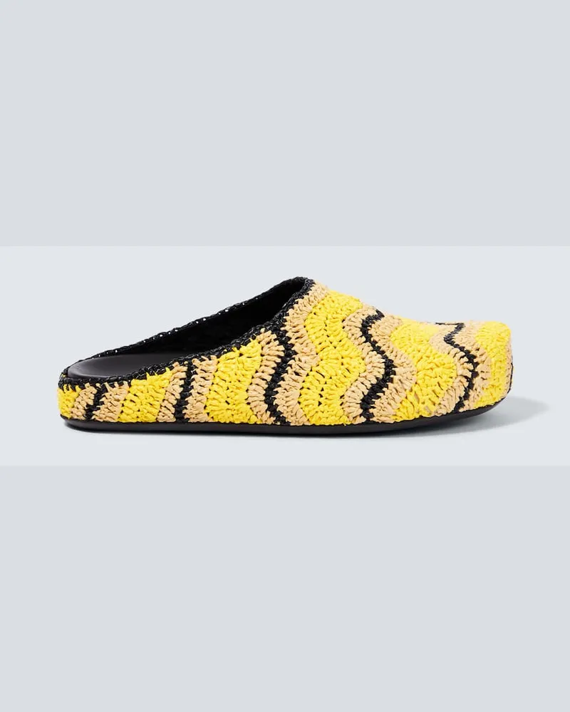 Marni X No Vacancy Inn Slippers Gelb