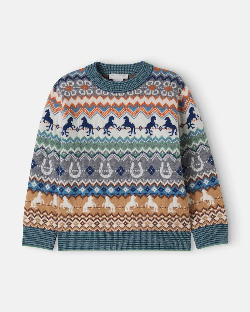 Stella McCartney Kids Pullover aus Wolle Multicolor