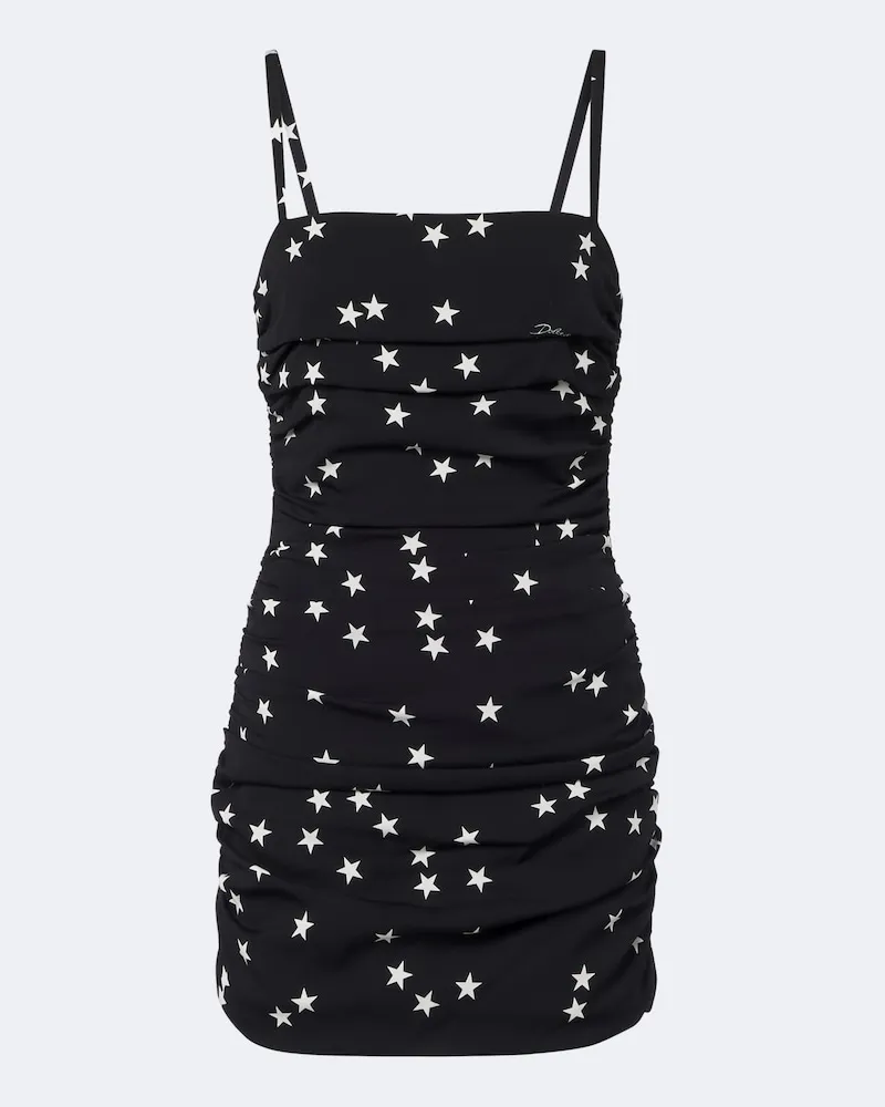 Dolce & Gabbana Minikleid aus einem Seidengemisch Schwarz