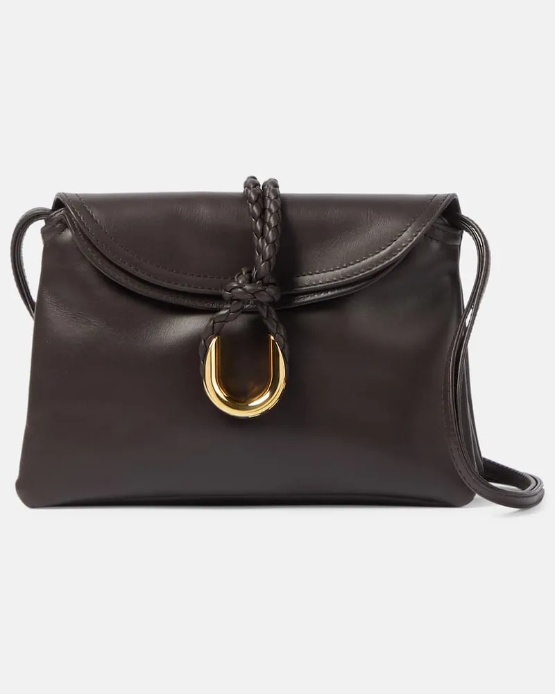 Bottega Veneta Schultertasche Liberta Mini aus Leder Braun