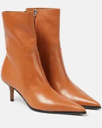 Paris Texas Ankle Boots Ashley aus Leder Braun