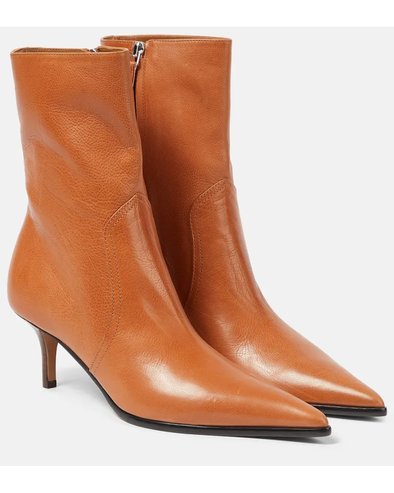 Paris Texas Ankle Boots Ashley aus Leder Braun