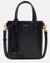 Saint Laurent Tote Toy Shopping Mini aus Leder Schwarz