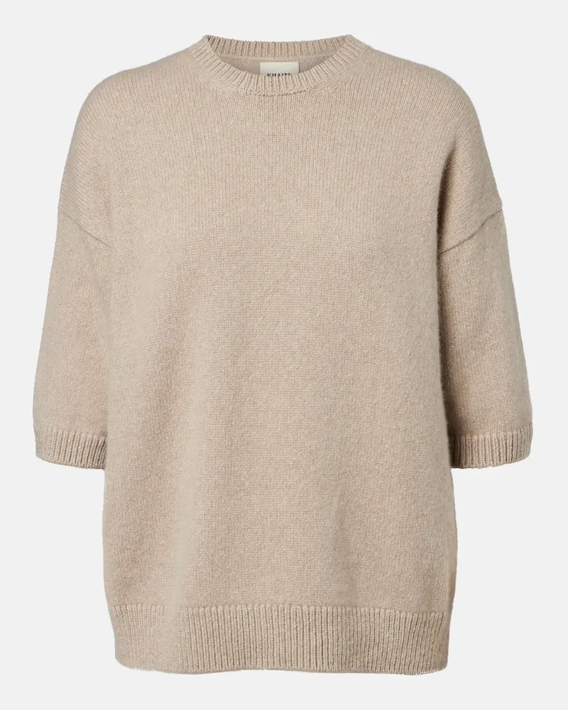 KHAITE Pullover Ares aus Kaschmir Beige