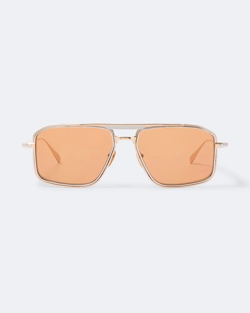 Jacques Marie Mage Aviator-Sonnenbrille Earl Gold