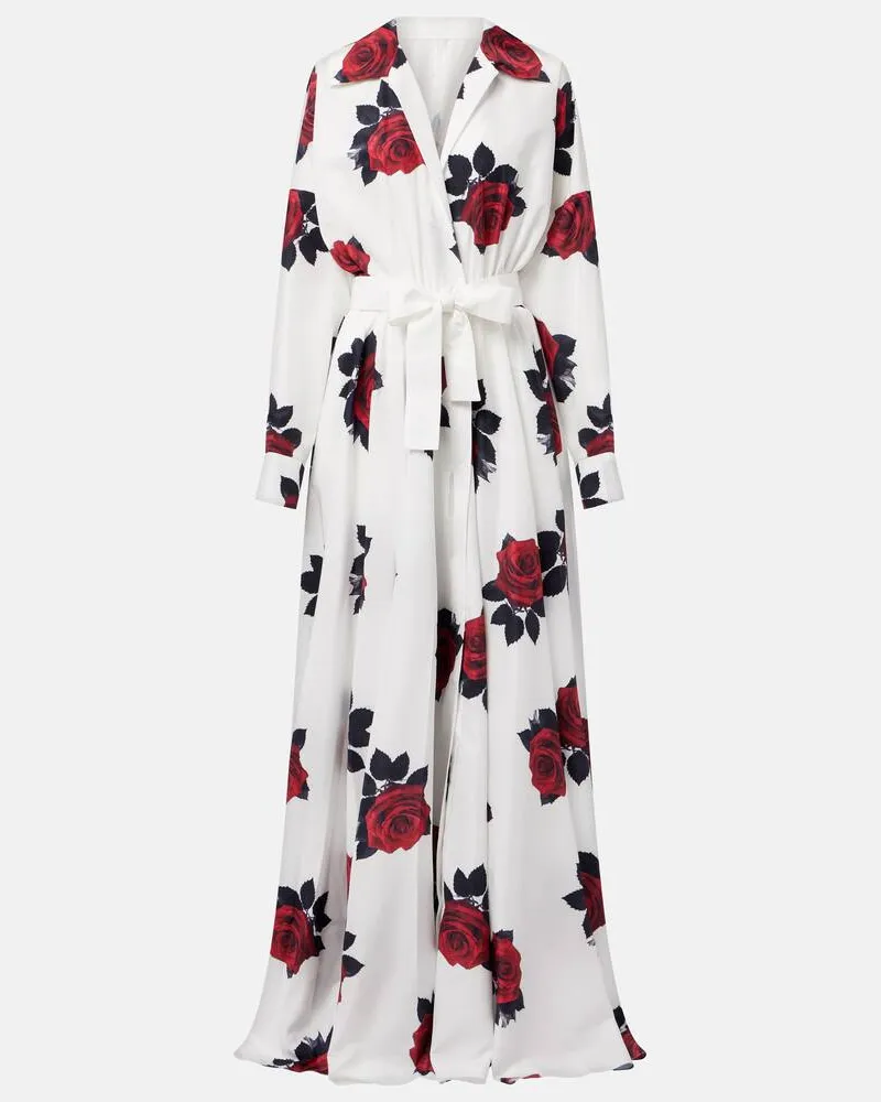 Norma Kamali Bedrucktes Hemdblusenkleid Multicolor