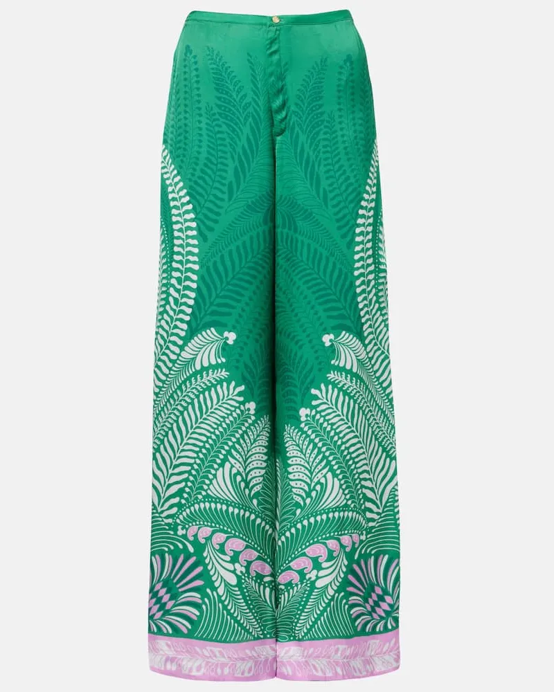 Poupette St Barth Weite Hose Clea Grün